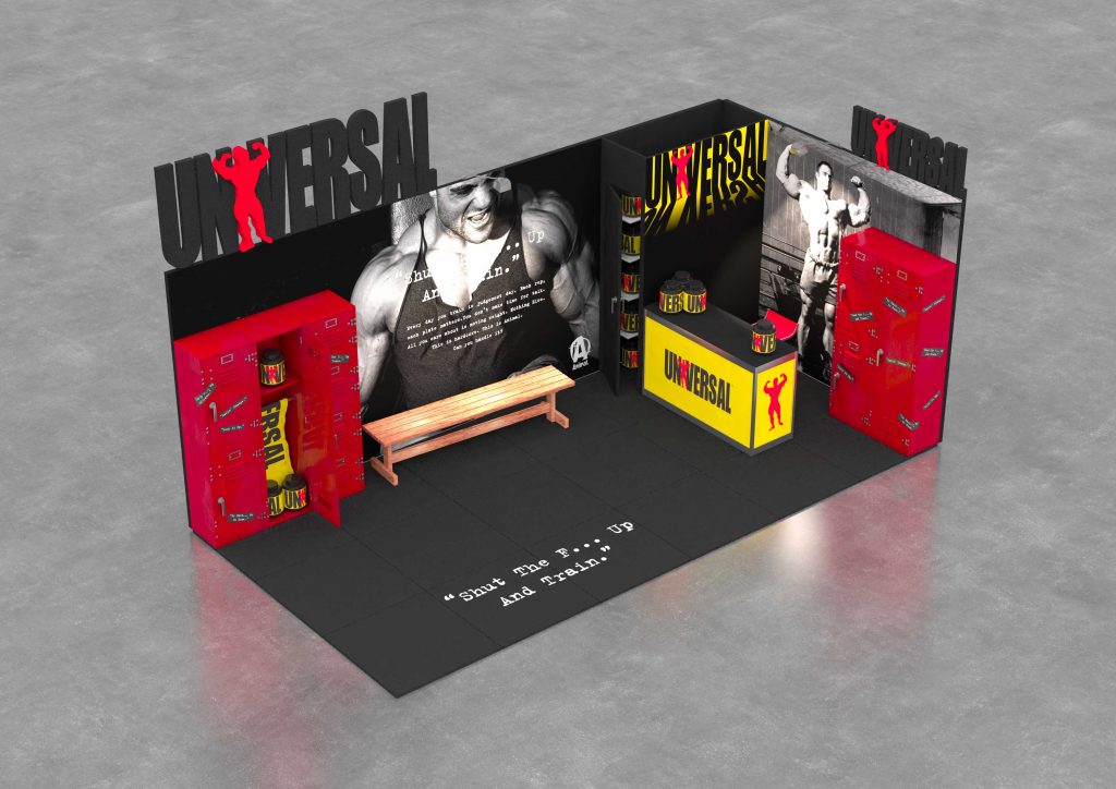 3D render of display design